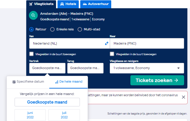 goedkope vliegtickets amsterdam