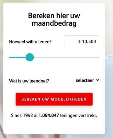 geld lenen simulatie