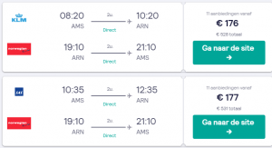 goedkope vliegtickets klm